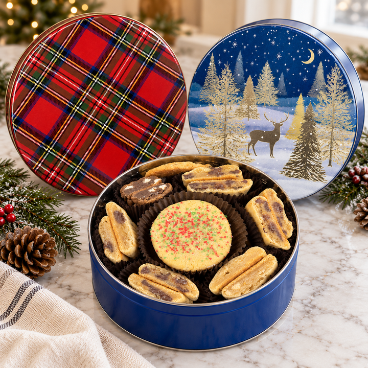 Ready-to-Ship Holiday Cookie Tins