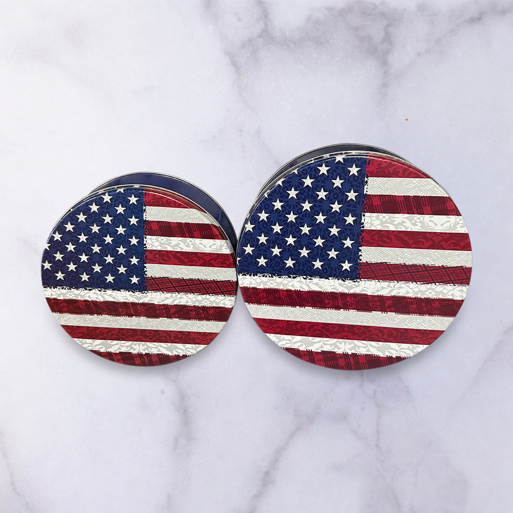 Stars & Stripes Fourth of July Tin
