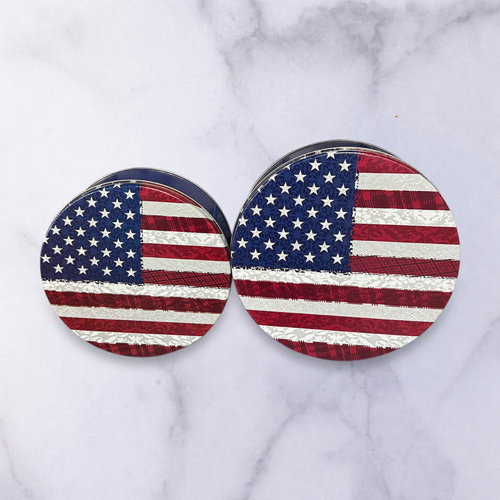 Stars & Stripes Fourth of July Tin